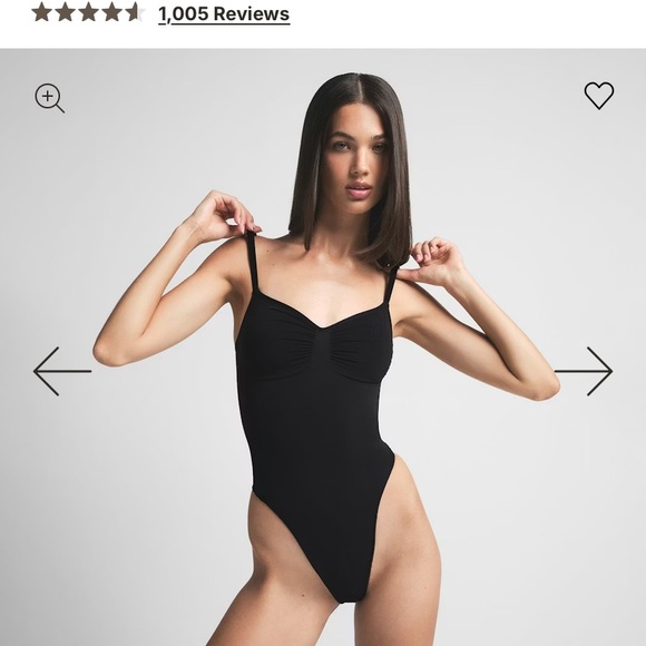 SKIMS Elegant Black Shapewear Bodysuit - Picture 2 of 2